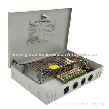 9 Channels Power Supply Box 12V 10A for CCTV Security Camera